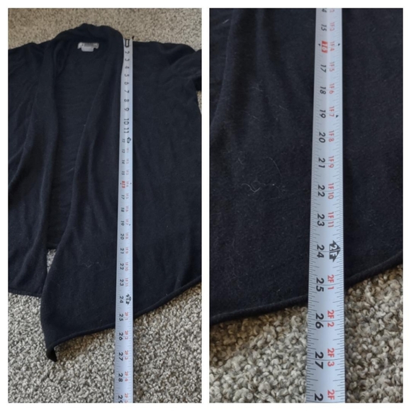 Black Open Drape Cardigan - Picture 6 of 11